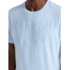 imageReebok Mens Suede Short Sleeve Crewneck TShirt Standard Fit Lightweight CottonPoly Jersey FabricCashmere Blue