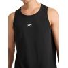 imageReebok Mens Triathlon Scoop Neck Tank Top Standard Fit Lightweight CottonPoly Jersey FabricBlack