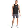 imageReebok Mens Triathlon Scoop Neck Tank Top Standard Fit Lightweight CottonPoly Jersey FabricBlack