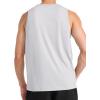 imageReebok Mens Triathlon Scoop Neck Tank Top Standard Fit Lightweight CottonPoly Jersey FabricChrome