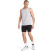imageReebok Mens Triathlon Scoop Neck Tank Top Standard Fit Lightweight CottonPoly Jersey FabricChrome