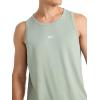 imageReebok Mens Triathlon Scoop Neck Tank Top Standard Fit Lightweight CottonPoly Jersey FabricIceberg Green