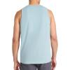imageReebok Mens Triathlon Scoop Neck Tank Top Standard Fit Lightweight CottonPoly Jersey FabricSlate