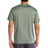imageReebok Mens Trophy Short Sleeve Crewneck TShirt Standard Fit Breathable Stretch Poly Jersey Knit FabricDuck Green Heather