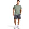 imageReebok Mens Trophy Short Sleeve Crewneck TShirt Standard Fit Breathable Stretch Poly Jersey Knit FabricDuck Green Heather