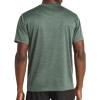 imageReebok Mens Trophy Short Sleeve Crewneck TShirt Standard Fit Breathable Stretch Poly Jersey Knit FabricGrit Green Heather