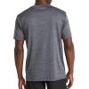 imageReebok Mens Trophy Short Sleeve Crewneck TShirt Standard Fit Breathable Stretch Poly Jersey Knit FabricMedium Grey Heather