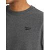 imageReebok Mens Vector Embroidery Crewneck TShirtCharcoal Heather