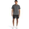 imageReebok Mens Vector Embroidery Crewneck TShirtCharcoal Heather