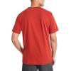 imageReebok Mens Vortex Short Sleeve TShirt Standard Fit Lightweight CottonPoly Jersey FabricRed Ochre