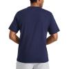 imageReebok Mens Vortex Short Sleeve TShirt Standard Fit Lightweight CottonPoly Jersey FabricVector Navy