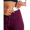 imageReebok Womens Momentum Brushback Legging Standard Fit 28 Inseam Lightweight Stretch Poly Performance Jersey FabricPotent Purple