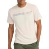 imageReebok Mens Outline Short Sleeve Crewneck TShirt Standard Fit Lightweight CottonPoly Jersey FabricPumice Stone