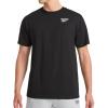 imageReebok Mens Peak Short Sleeve TShirt Standard Fit Lightweight CottonPoly FabricBlack