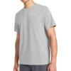 imageReebok Mens Schematic Short Sleeve Crewneck TShirt Standard Fit Lightweight CottonPoly Jersey FabricMedium Grey Heather