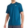 imageReebok Mens Showdown Short Sleeve Crewneck TShirtMajolica Blue Heather