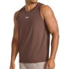 imageReebok Mens Triathlon Scoop Neck Tank Top Standard Fit Lightweight CottonPoly Jersey FabricBracken