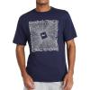 imageReebok Mens Vortex Short Sleeve TShirt Standard Fit Lightweight CottonPoly Jersey FabricVector Navy