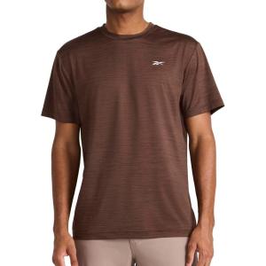 imageReebok Mens Lightning Short Sleeve Crewneck TShirtBracken Heather