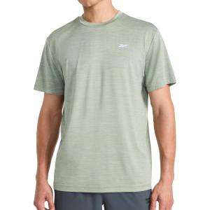 imageReebok Mens Lightning Short Sleeve Crewneck TShirtIceberg Green Heather