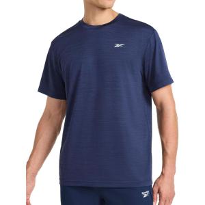 imageReebok Mens Lightning Short Sleeve Crewneck TShirtVector Navy Heather