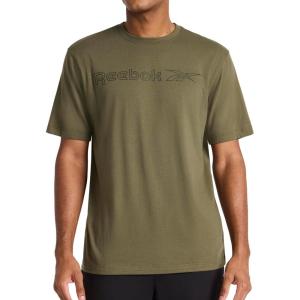 imageReebok Mens Outline Short Sleeve Crewneck TShirt Standard Fit Lightweight CottonPoly Jersey FabricSea Turtle