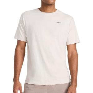 imageReebok Mens Schematic Short Sleeve Crewneck TShirt Standard Fit Lightweight CottonPoly Jersey FabricPumice Stone