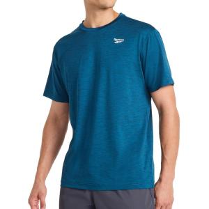 imageReebok Mens Showdown Short Sleeve Crewneck TShirtMajolica Blue Heather