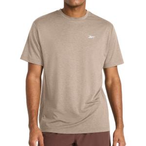 imageReebok Mens Strike Short Sleeve Crewneck TShirt Standard Fit Lightweight Stretch Poly Jersey FabricGritty Grey Heather