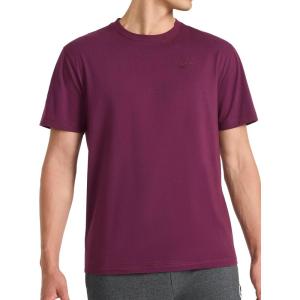 imageReebok Mens Vector Embroidery Crewneck TShirtBlack Cherry