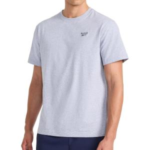 imageReebok Mens Vector Embroidery Crewneck TShirtGrey Heather