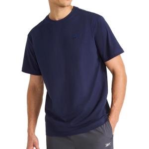 imageReebok Mens Vector Embroidery Crewneck TShirtVector Navy