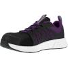 imageReebok Womens Fusion Flexweave Work Safety Toe Athletic Work ShoeBlack and Purple