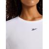 imageReebok Womens Id Performance Tech Crewneck TShirt Relaxed FitWhite