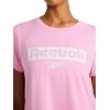 imageReebok Womens Knockout Graphic Crewneck TShirtLilac Chiffon