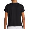 imageReebok Womens Lockup Striped Cropped Crewneck TShirtBlack