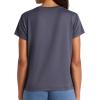 imageReebok Womens Lockup Striped Cropped Crewneck TShirtIndia Ink