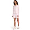 imageReebok Womens Long Sleeve Crewneck Top Standard Fit Lightweight Stretch Poly Marled Jersey FabricFrosted Berry
