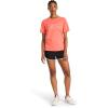 imageReebok Womens Metallic Outlined Short Sleeve Crewneck TShirt Relaxed Fit Lightweight 100 Cotton Jersey FabricSunset Coral