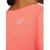 imageReebok Womens Metallic Outlined Short Sleeve Crewneck TShirt Relaxed Fit Lightweight 100 Cotton Jersey FabricSunset Coral