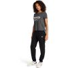 imageReebok Womens OffRegister Lock Up Glow Crewneck TShirtBlack Heather