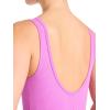 imageReebok Womens Ribbed Bodysuit Slim Fit Lightweight Stretch Poly Performance Fabric MoistureWicking Purple Rave XSmallPurple Rave