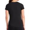 imageReebok Womens Ruched Short Sleeve Crewneck TShirtBlack