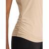 imageReebok Womens Ruched Short Sleeve Crewneck TShirtHumus