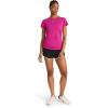 imageReebok Womens Ruched Short Sleeve Crewneck TShirtWild Aster