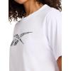 imageReebok Womens Snake Graphic Crewneck TShirt Relaxed Fit Lightweight 100 Cotton Jersey FabricWhite