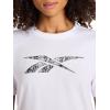 imageReebok Womens Snake Graphic Crewneck TShirt Relaxed Fit Lightweight 100 Cotton Jersey FabricWhite