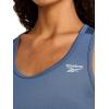 imageReebok Womens Stretch Mesh Scoop Neck SingletVector Shadow