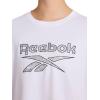 imageReebok Womens Topographic Lines Graphic Crewneck TShirtStark White