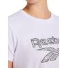 imageReebok Womens Topographic Lines Graphic Crewneck TShirtStark White